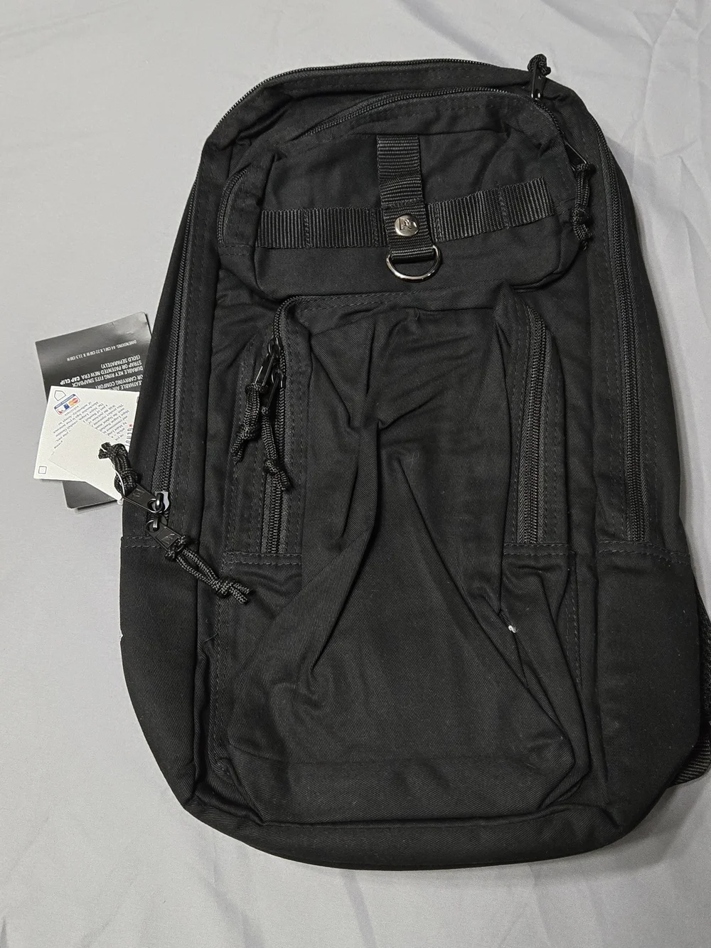 New Era Black Slim Backpack